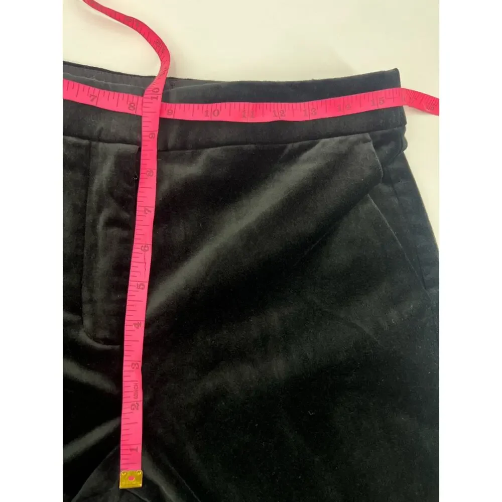 J. Crew Kate slim-fit pant in velvet black sz 6‎